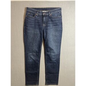 Duluth Trading Co Women's Size 6 x 29 Straight Leg Jeans Dark Wash Denim Blue